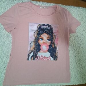 Pink Graphic Kids T-Shirt